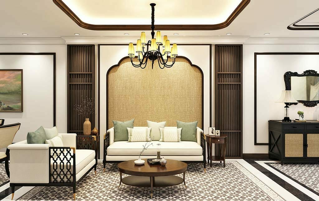 Phong cách thiết kế nội thất đơn giản kiểu indochine