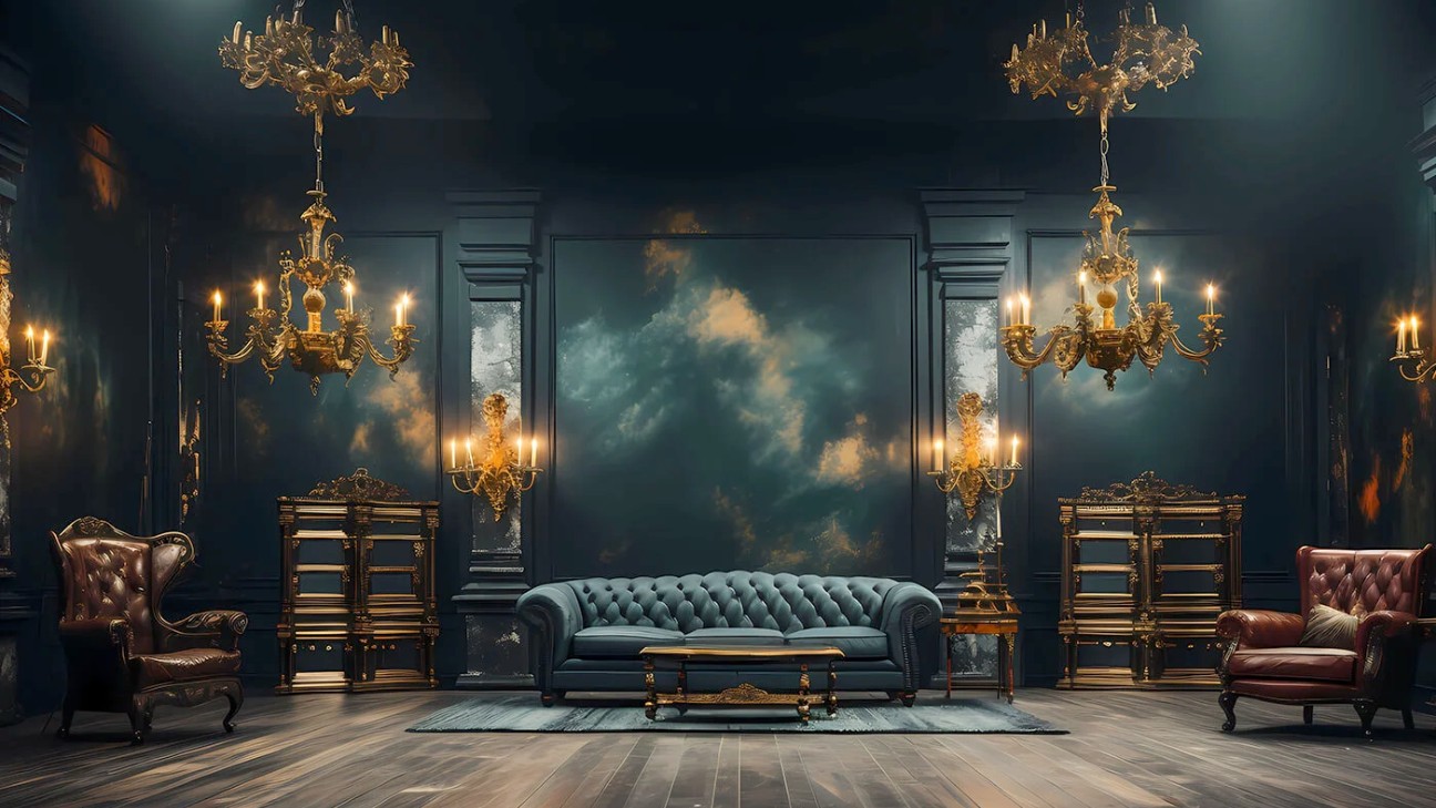 Phong cách thiết kế nội thất Gothic cho biệt thự cổ điển