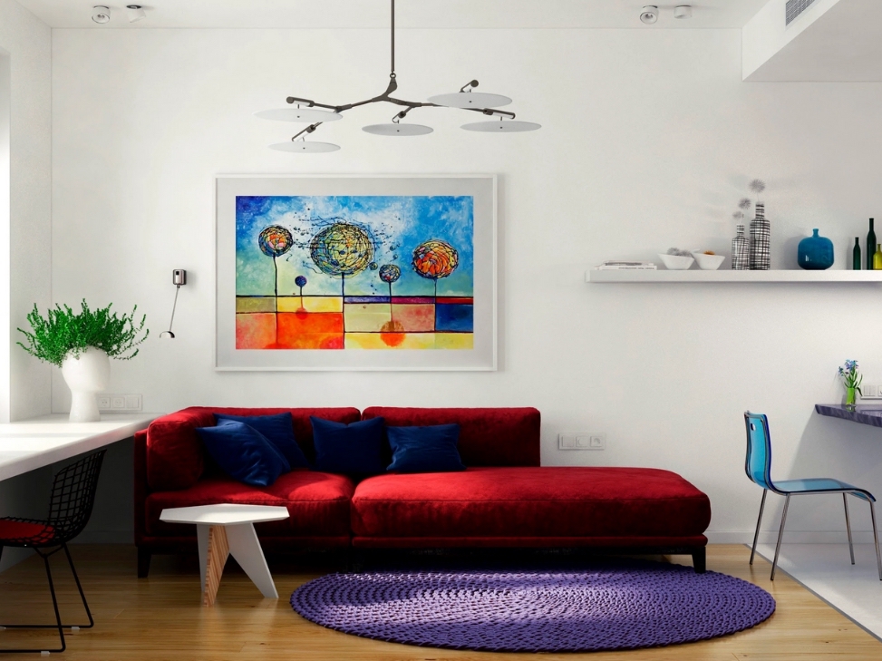 Phòng làm việc theo phong cách Bauhaus gọn gàng