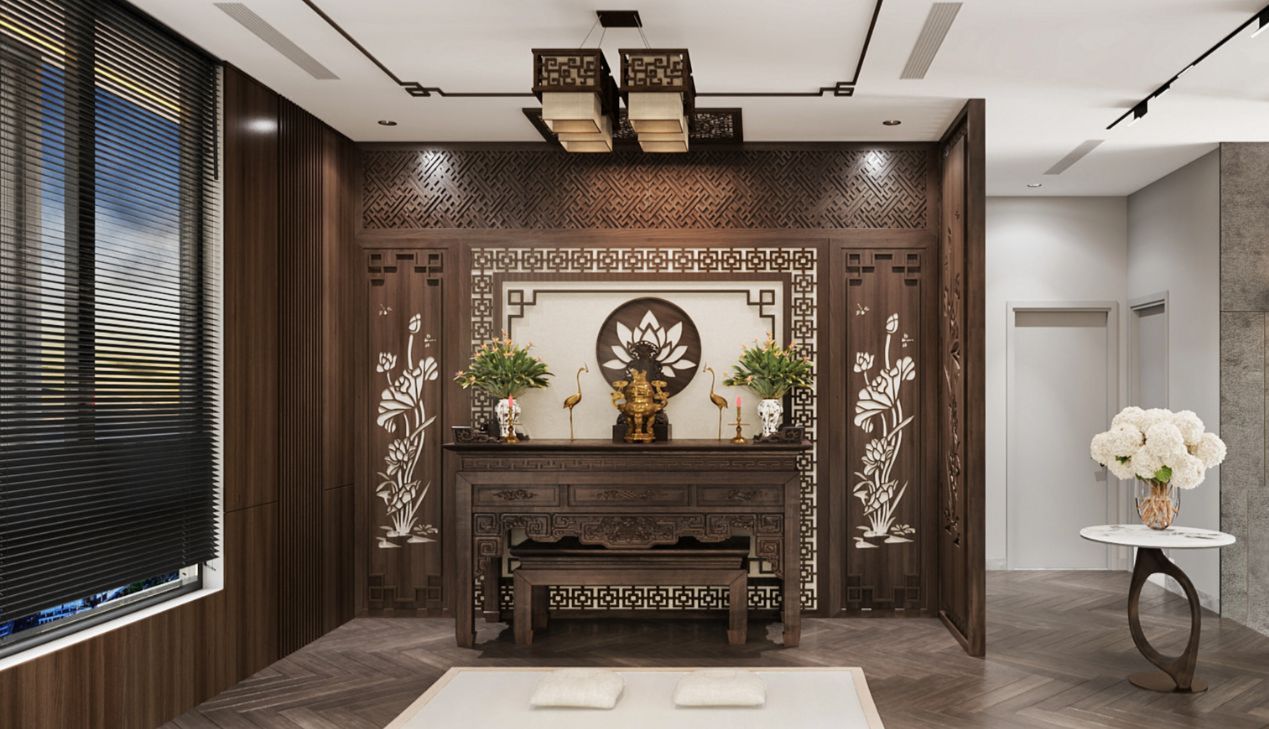 Phòng thờ kiểu cổ điển châu Á