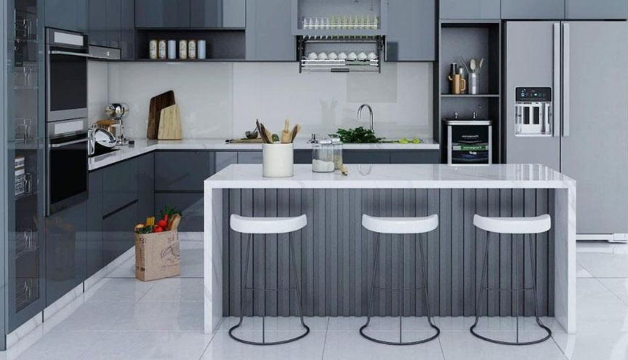 Quầy bar bếp đơn giản