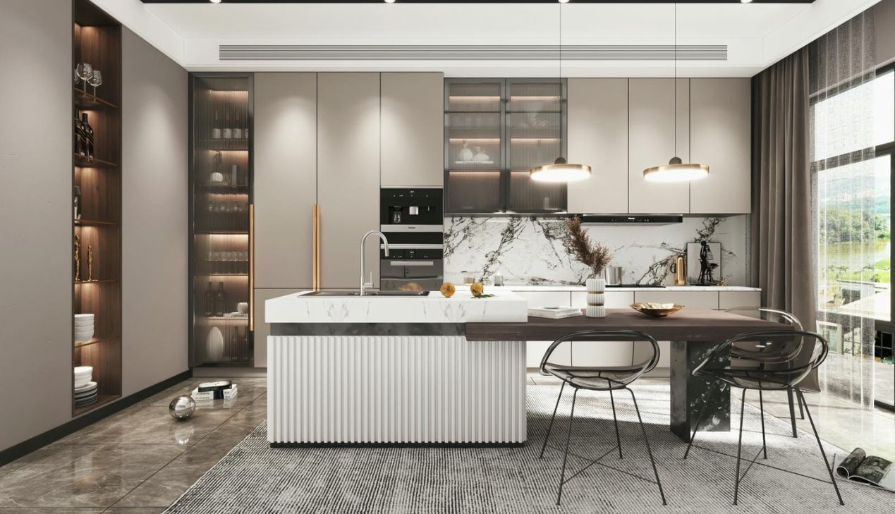 Quầy Bar Gỗ Kiểu Dáng Đẹp