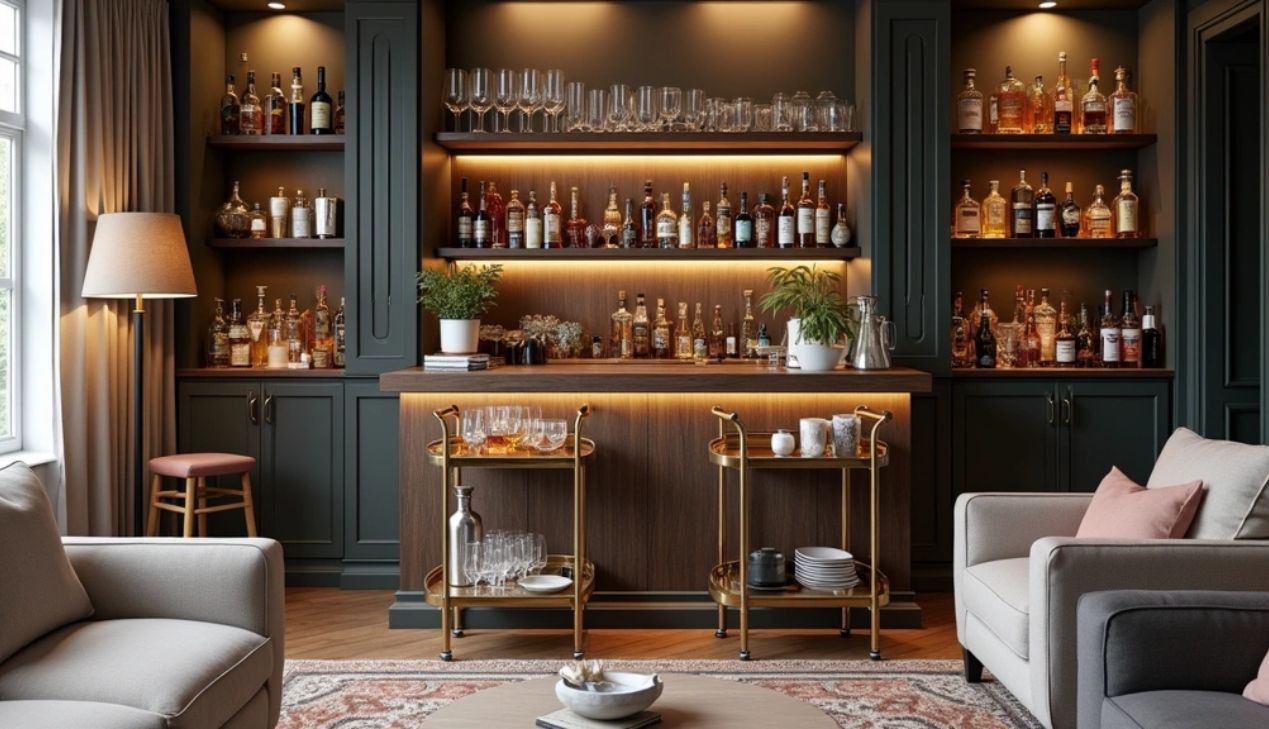 Quầy Bar Hiện Đại Cho Phòng Khách