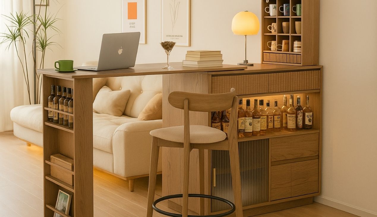 Quầy bar mini đơn giản