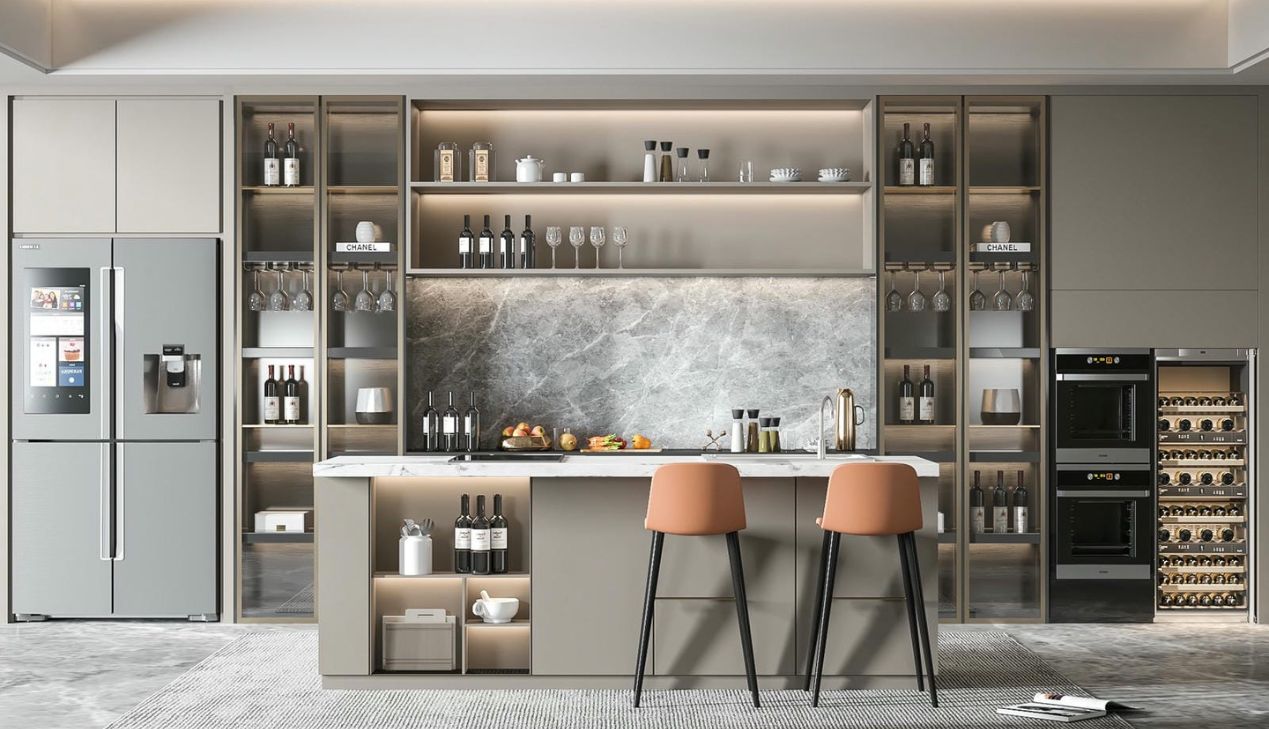 Quầy bar nhỏ cho nhà ống