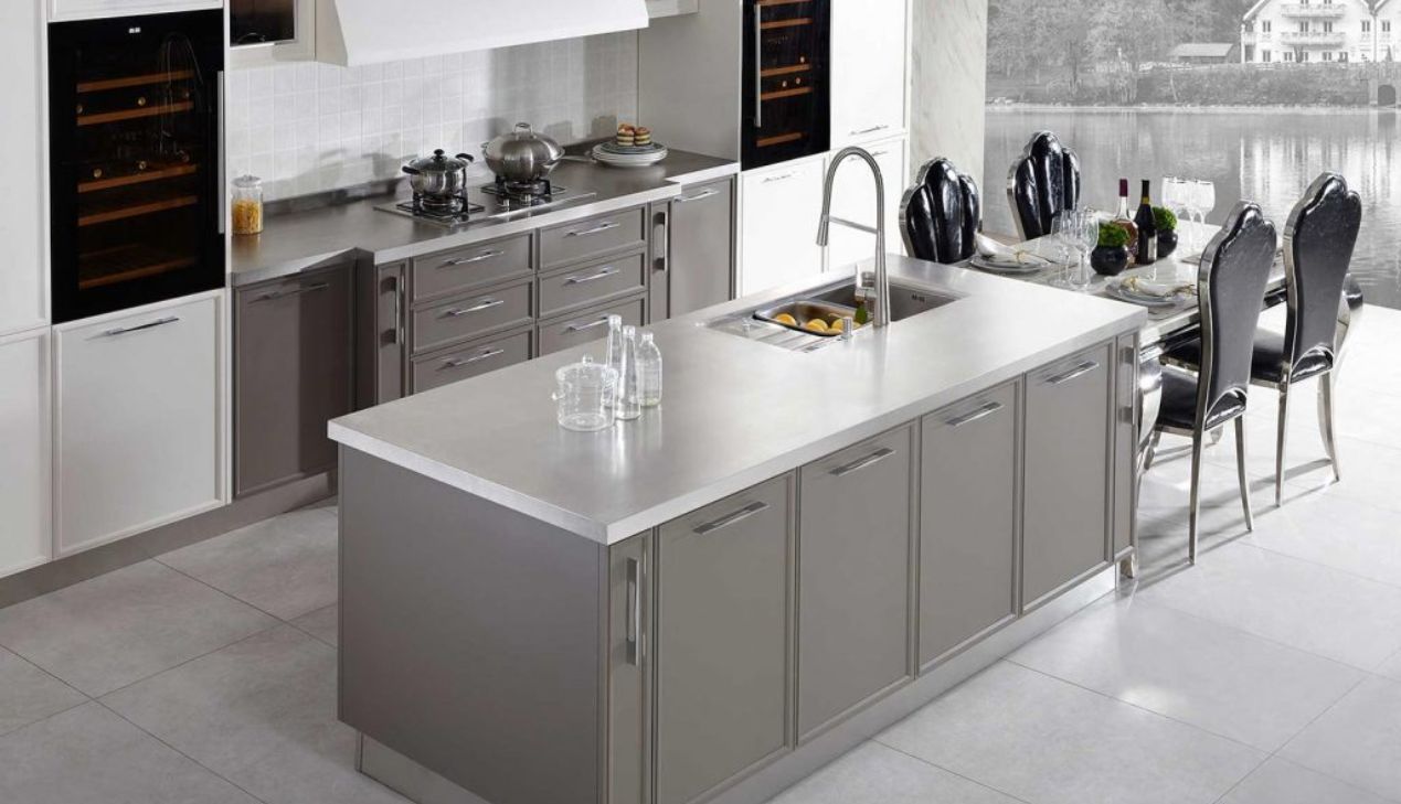 Quầy bếp inox