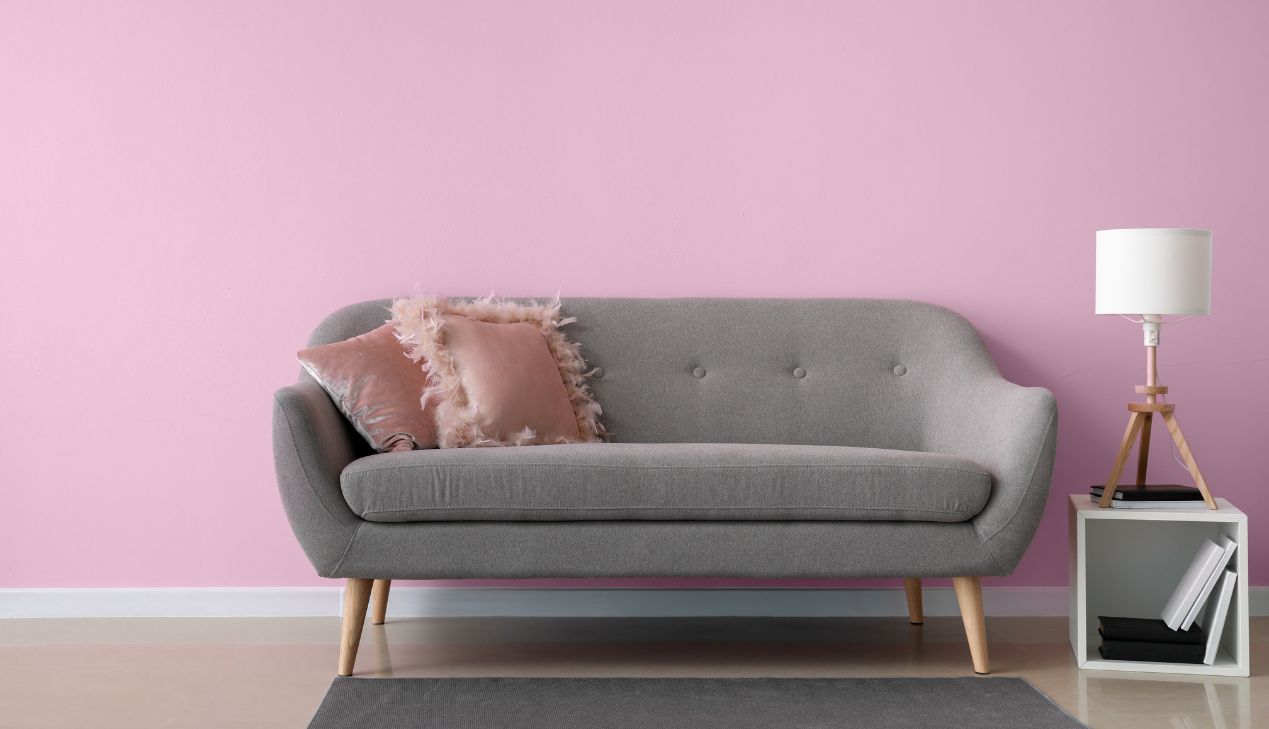 Sofa gỗ chữ L đơn giản