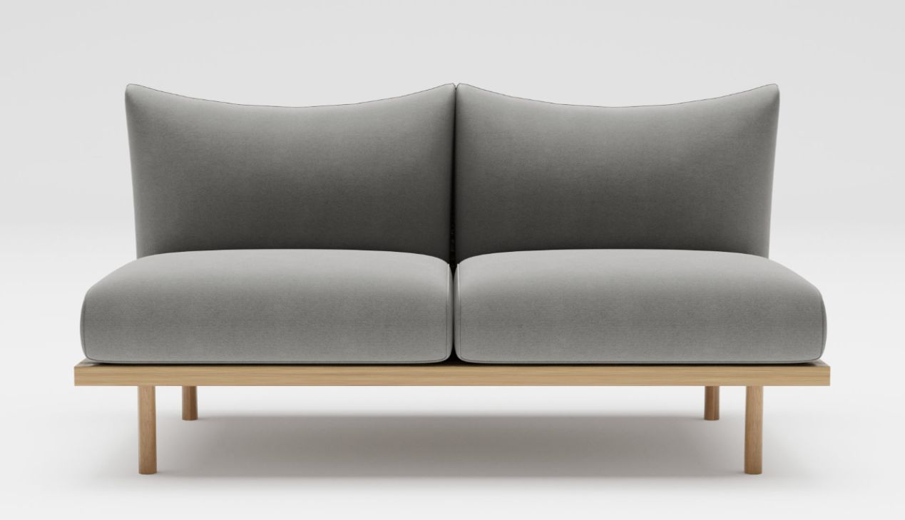 Sofa gỗ không tay vịn