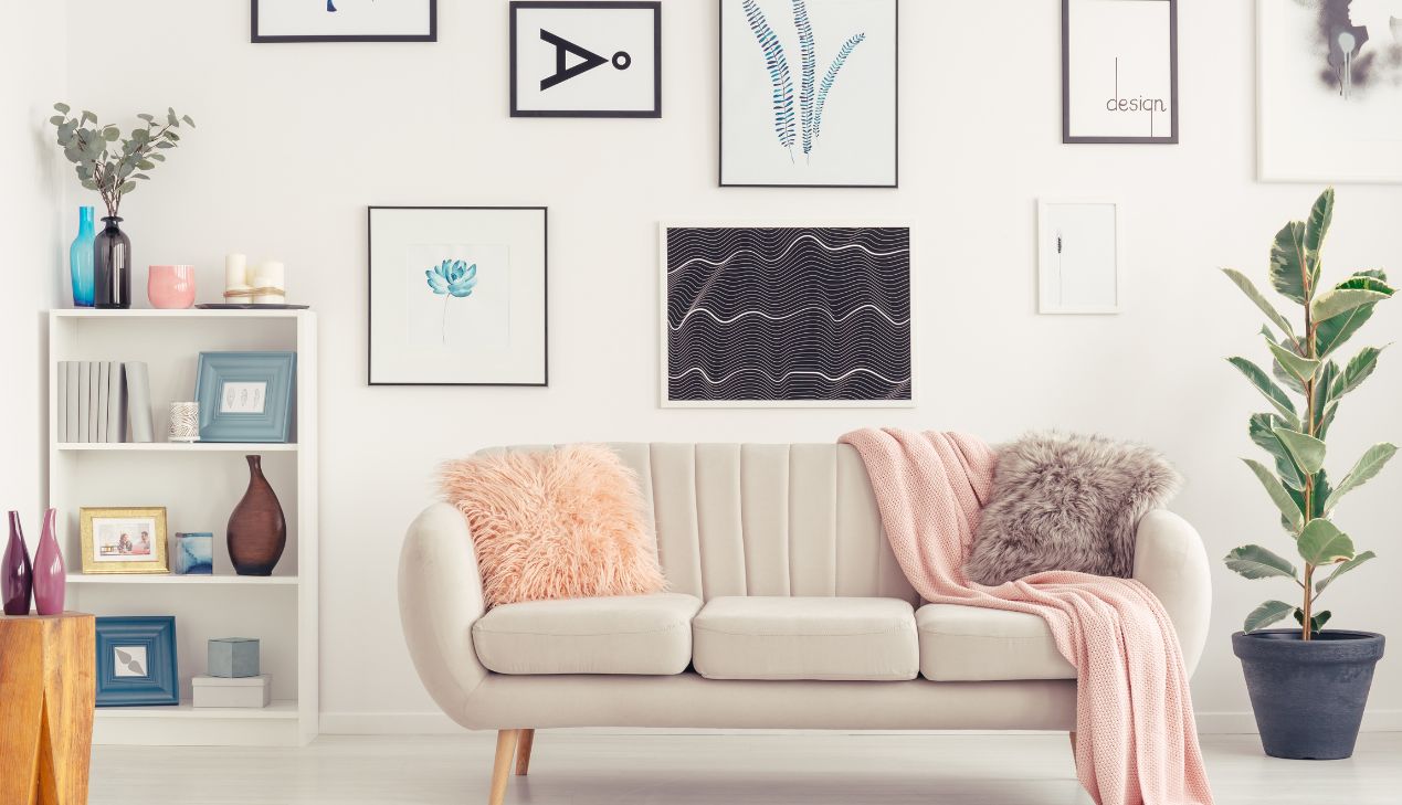 Sofa gỗ màu tự nhiên
