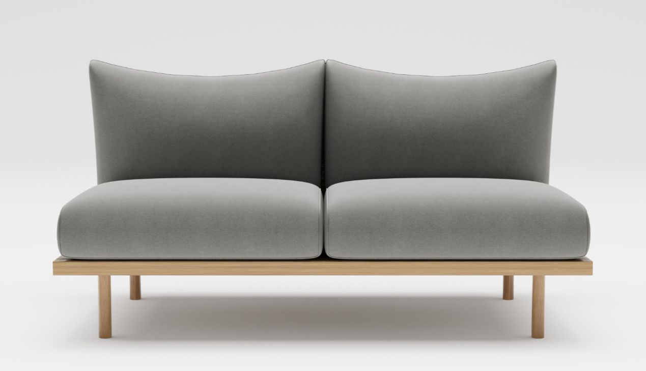 Sofa gỗ nhỏ gọn tiện nghi