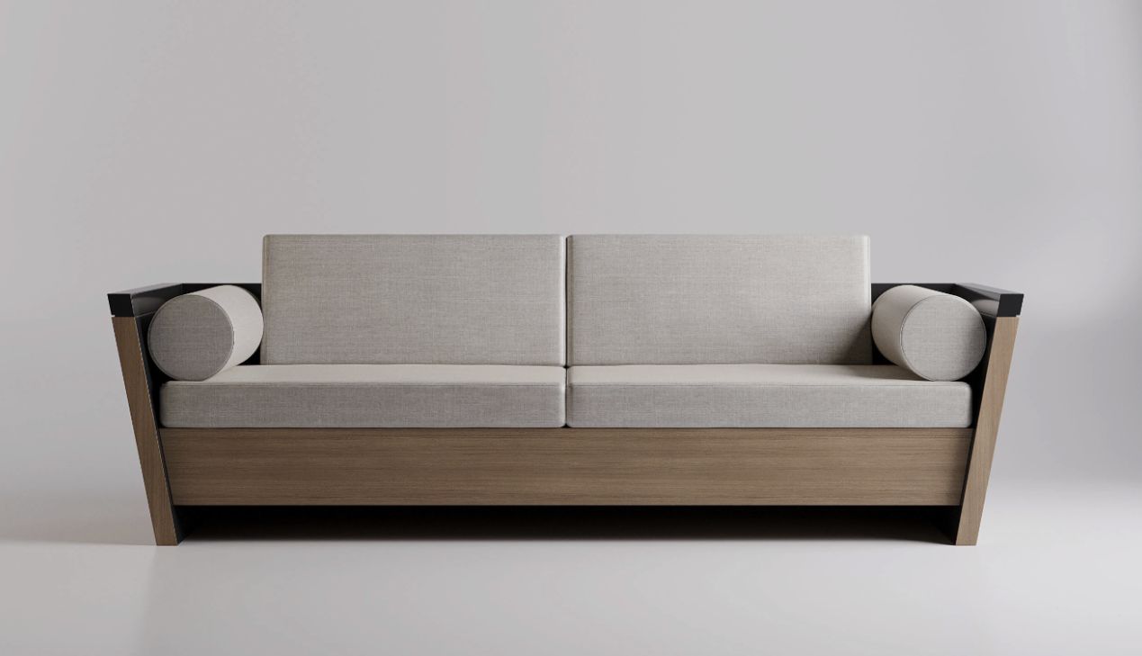 Sofa gỗ sồi đơn giản hiện đại