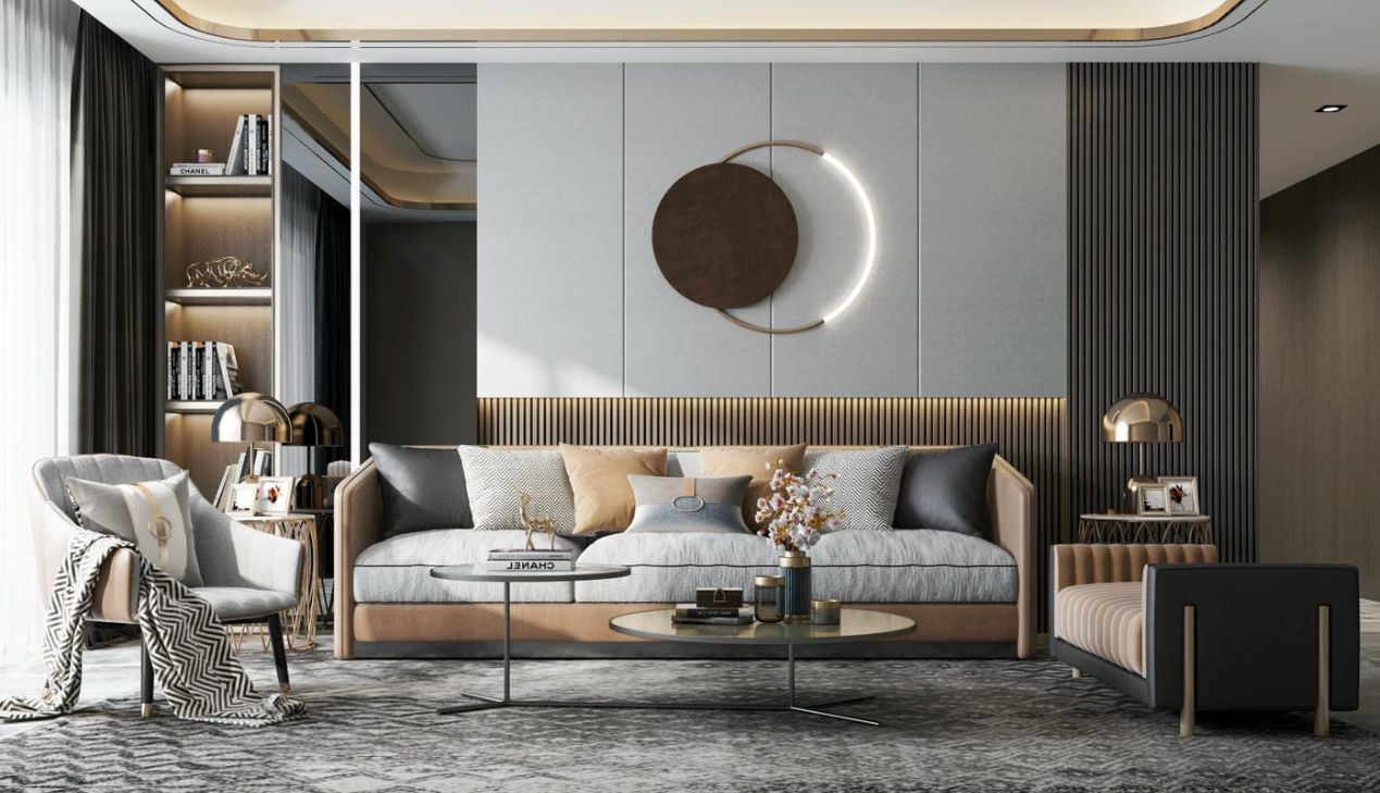 Sofa gỗ tối giản hiện đại