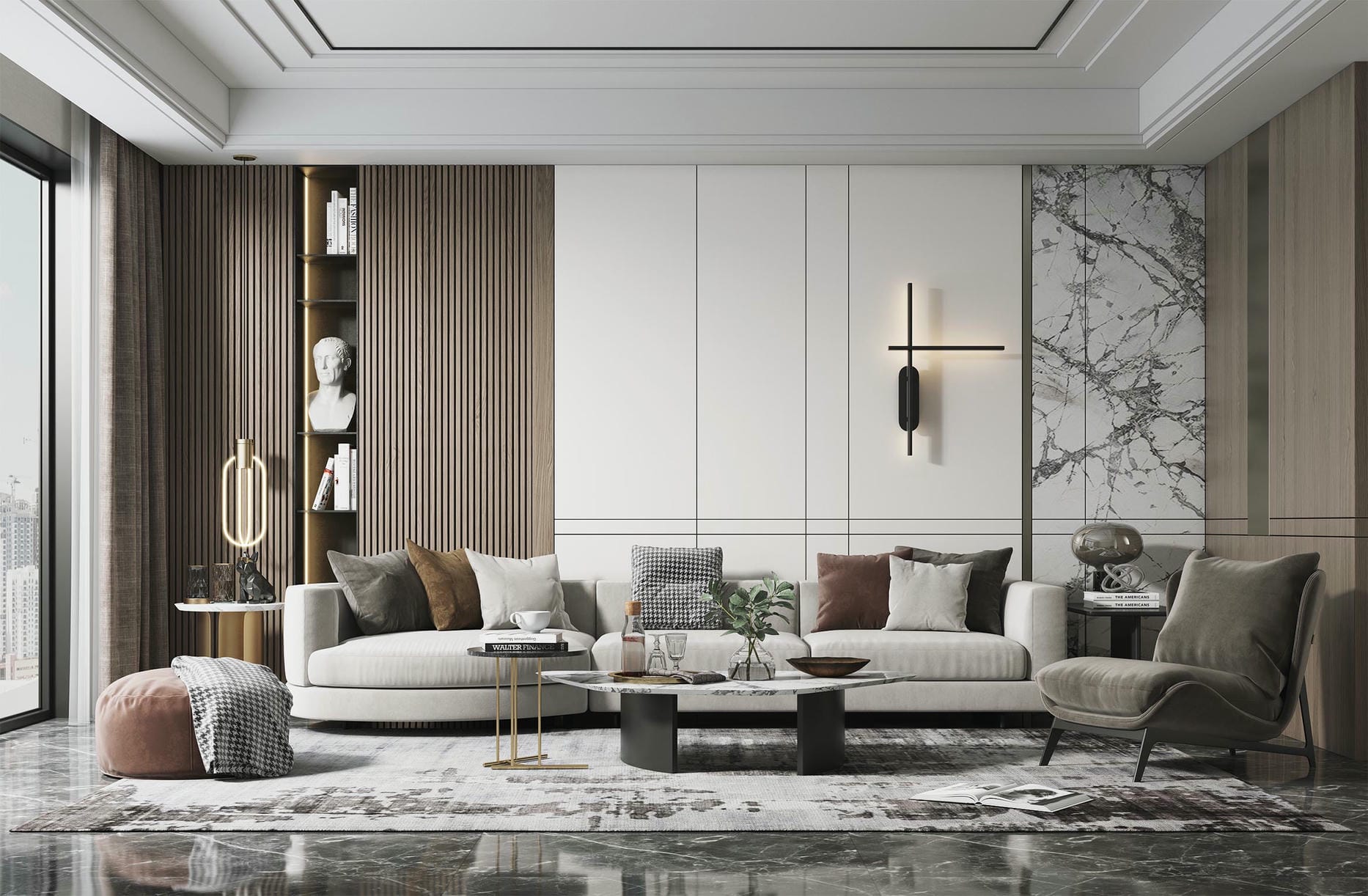 Tận dụng màu gỗ veneer vào nội thất Tận dụng màu gỗ veneer vào nội thất