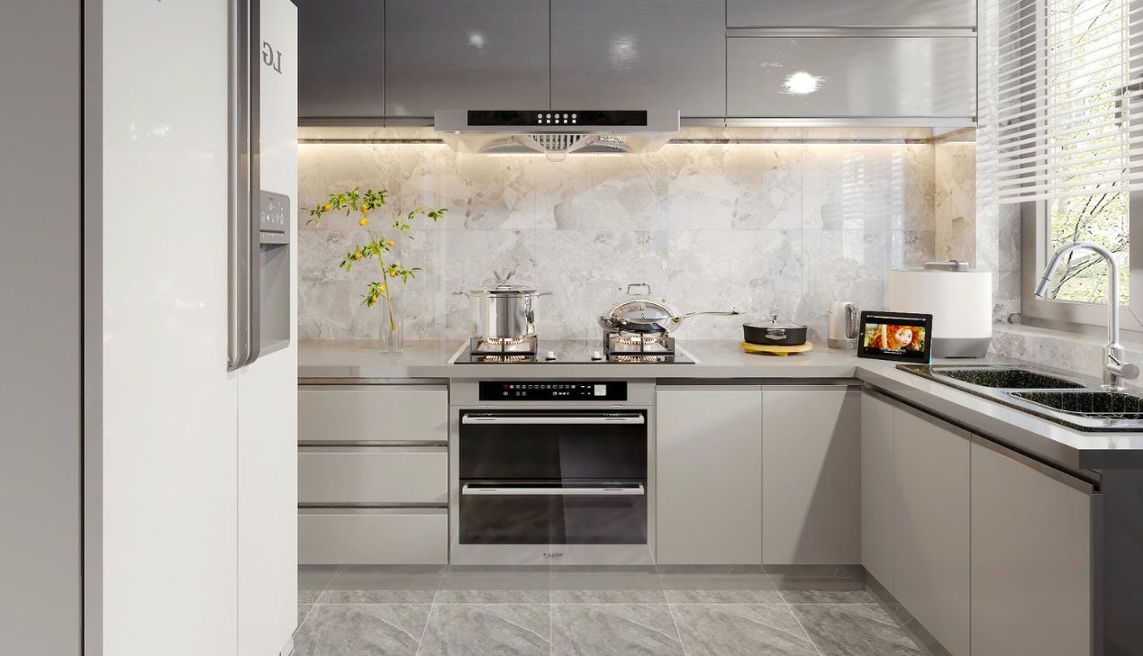 Thi công tủ bếp nhựa acrylic tại nhà Thi công tủ bếp nhựa acrylic tại nhà