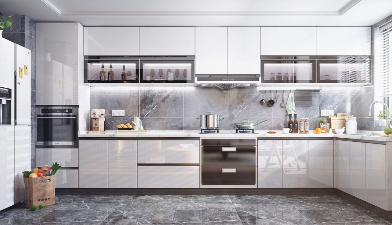 Thi công tủ bếp nhựa Picomat cao cấp