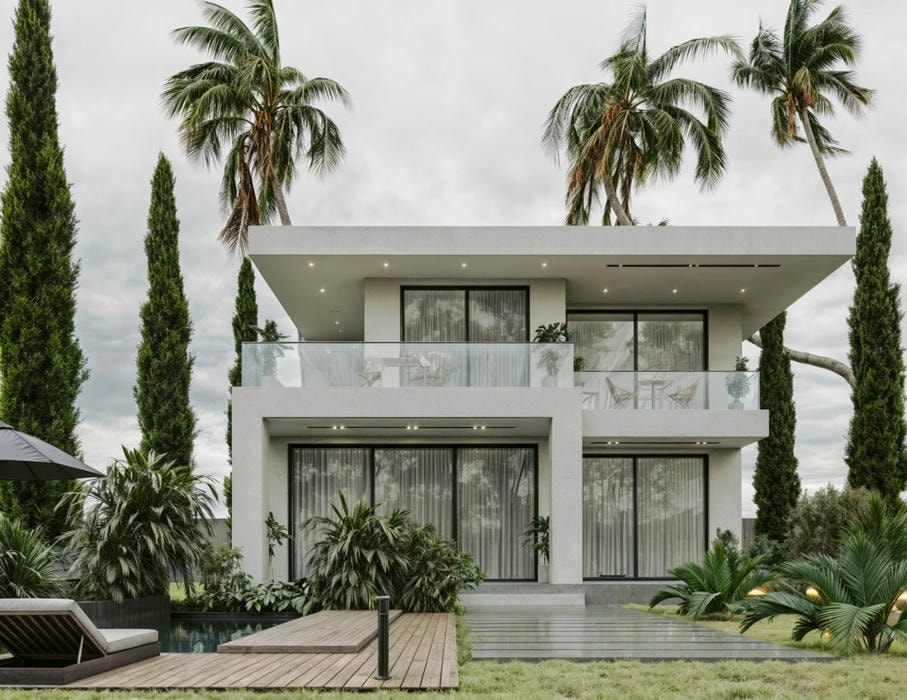 Thiết kế ánh sáng biệt thự mini