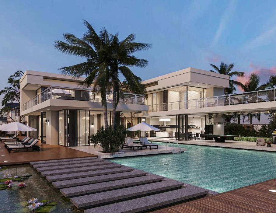 Thiết kế nội thất biệt thự nghỉ dưỡng đẹp, tinh tế và cao cấp 43 Thiết kế biệt thự nghỉ dưỡng đơn lập