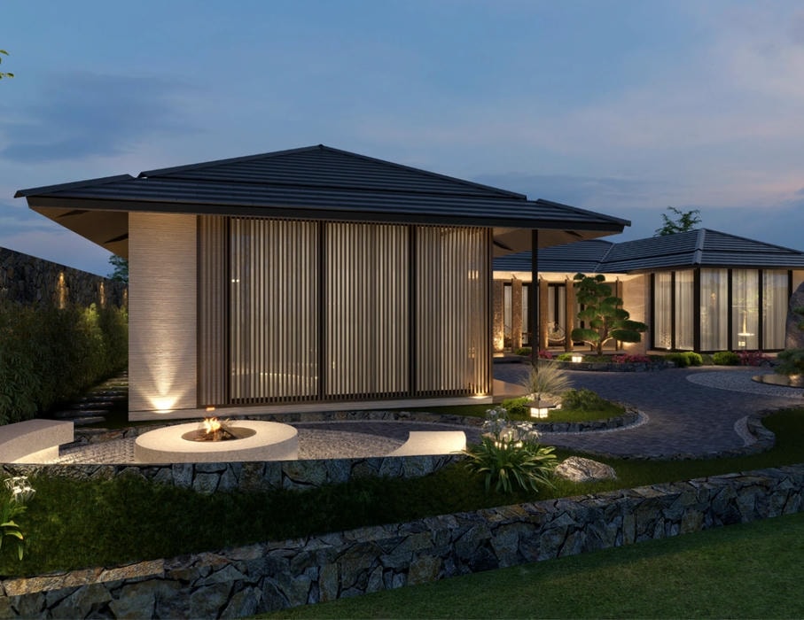 Thiết kế nội thất biệt thự nghỉ dưỡng đẹp, tinh tế và cao cấp 47 Thiết kế biệt thự sân vườn nghỉ dưỡng