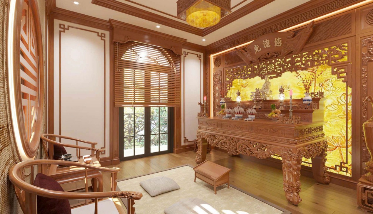 Thiết kế cửa phòng thờ