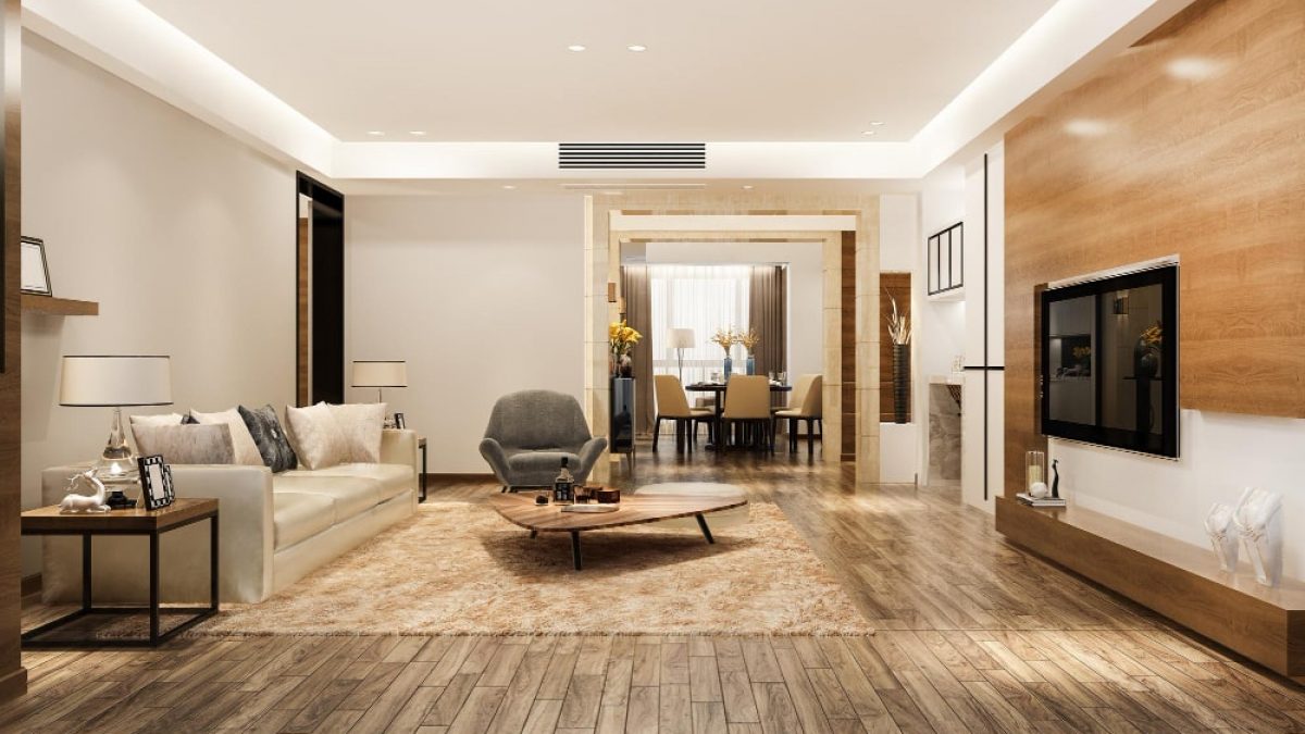 Thiết kế không gian sống với sàn nhà gỗ đẹp