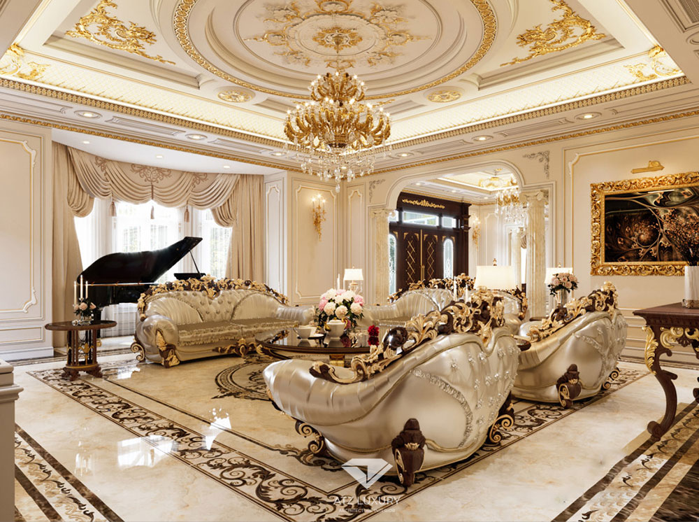 Thiết kế nội thất biệt thự tân cổ điển sang trọng Thiết kế nội thất biệt thự tân cổ điển sang trọng
