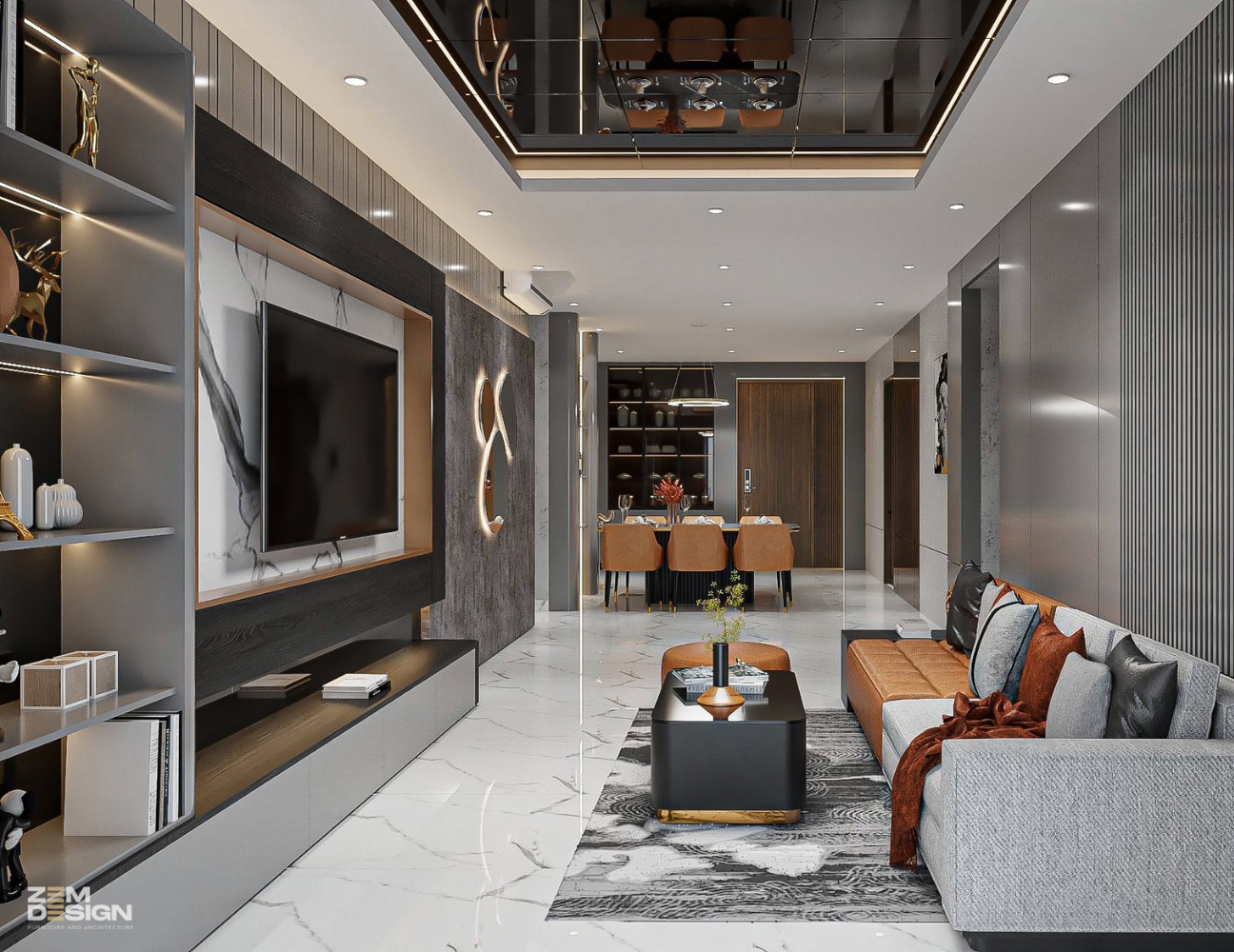 Thiết kế nội thất chung cư hiện đại