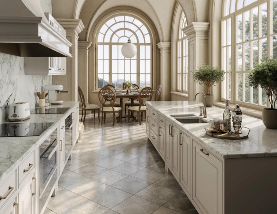 Thiết kế nội thất phòng bếp biệt thự mini