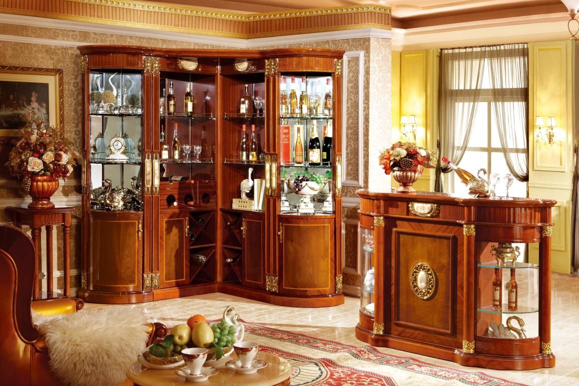 Thiết kế nội thất tủ rượu biệt thự tân cổ điển Thiết kế nội thất tủ rượu biệt thự tân cổ điển