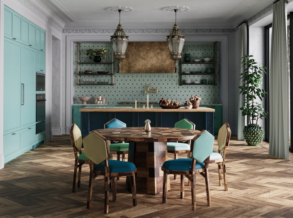 Thiết kế phòng ăn đậm chất Victorian