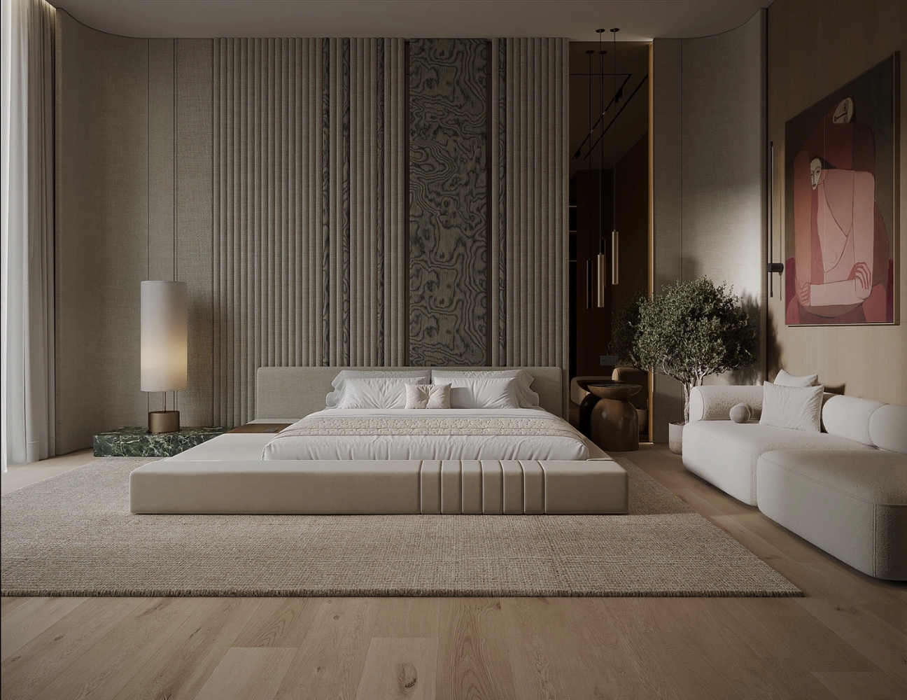 Thiết kế phòng ngủ biệt thự mini hiện đại