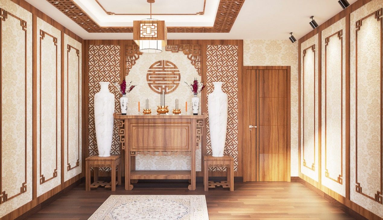 Thiết kế phòng thờ hợp phong thủy