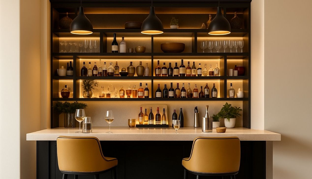 Thiết kế quầy bar nhỏ gọn