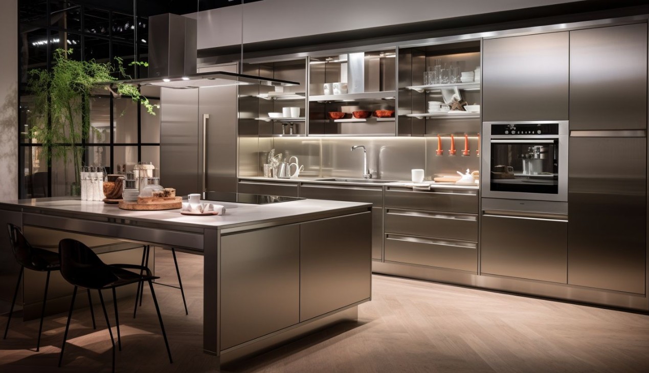 Thiết kế tủ bếp Inox chuẩn công năng