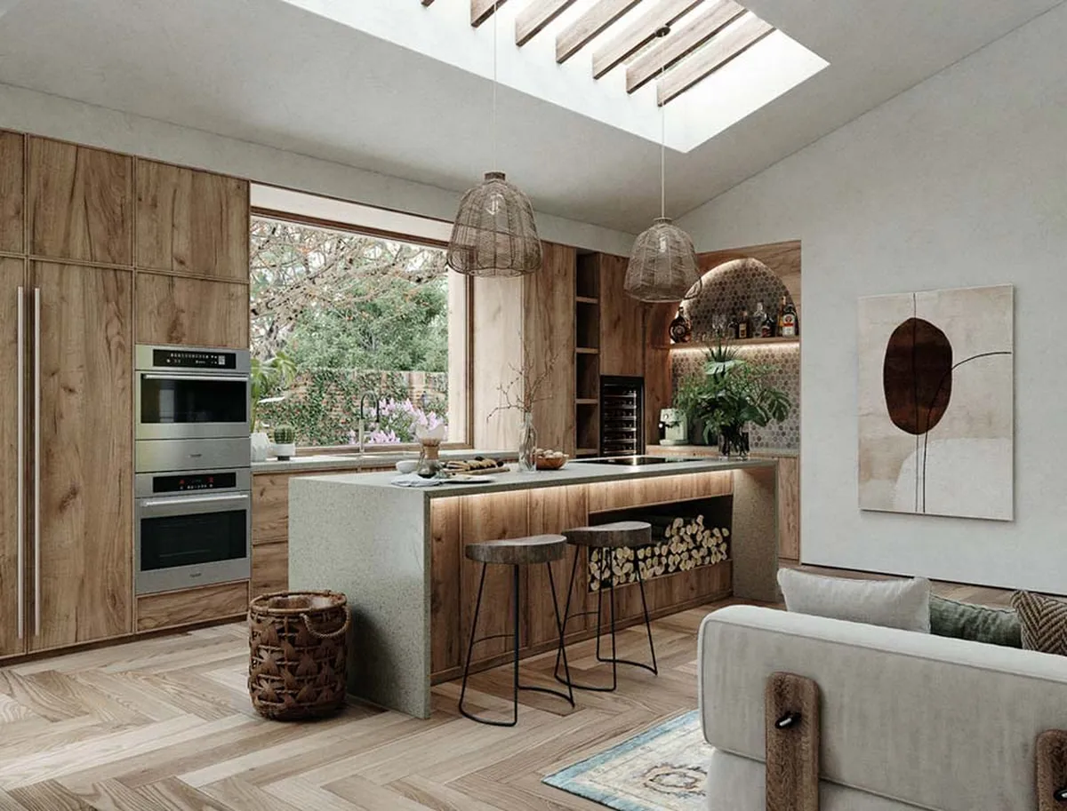 Tone màu đất cho thiết kế bếp Wabi Sabi Tone màu đất cho thiết kế bếp Wabi Sabi
