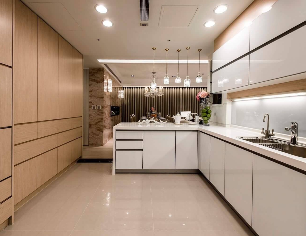 Tủ bếp acrylic chống ẩm