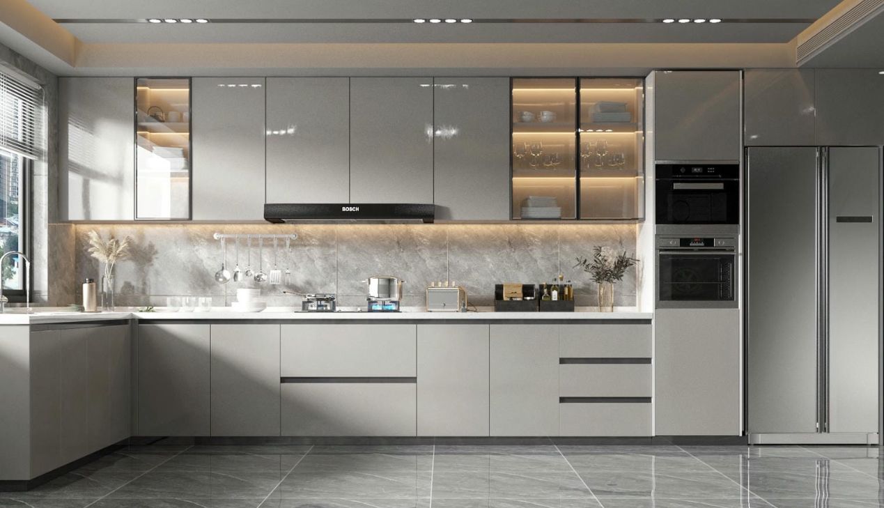 Tủ bếp acrylic chống ẩm Tủ bếp acrylic chống ẩm