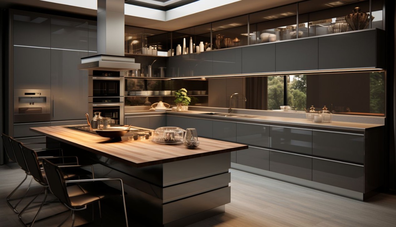Tủ bếp acrylic chống nước Tủ bếp acrylic chống nước