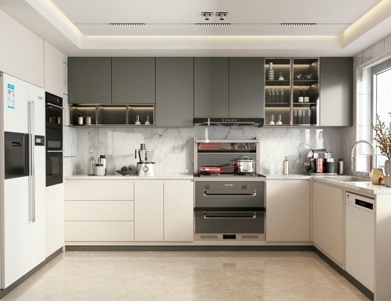 Tủ bếp composite cho căn hộ