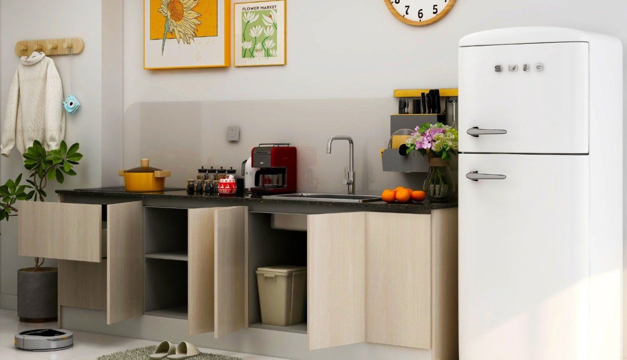 Tủ bếp dưới gỗ