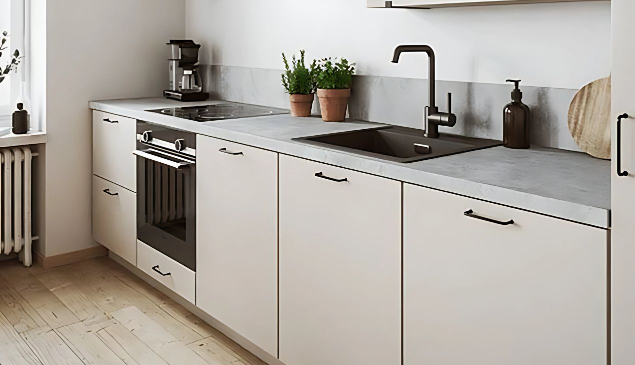 Tủ bếp dưới tiết kiệm diện tích