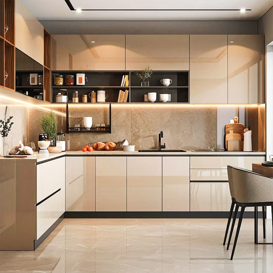 Tủ bếp hợp kim nhôm nhỏ gọn
