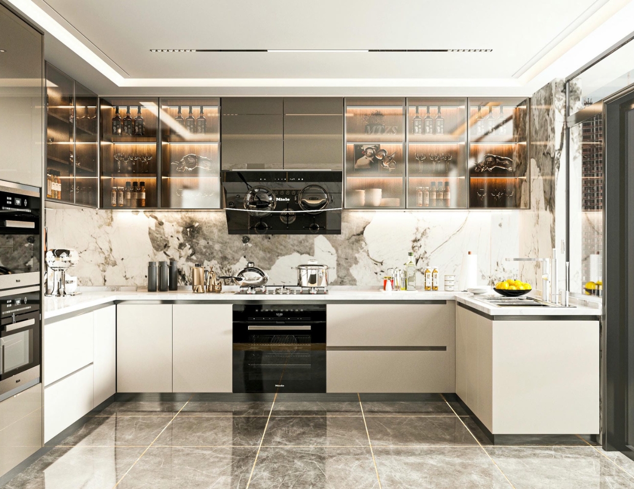 Tủ bếp inox composite chống trầy