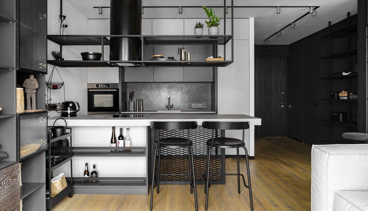 Tủ bếp inox nhập khẩu sang trọng