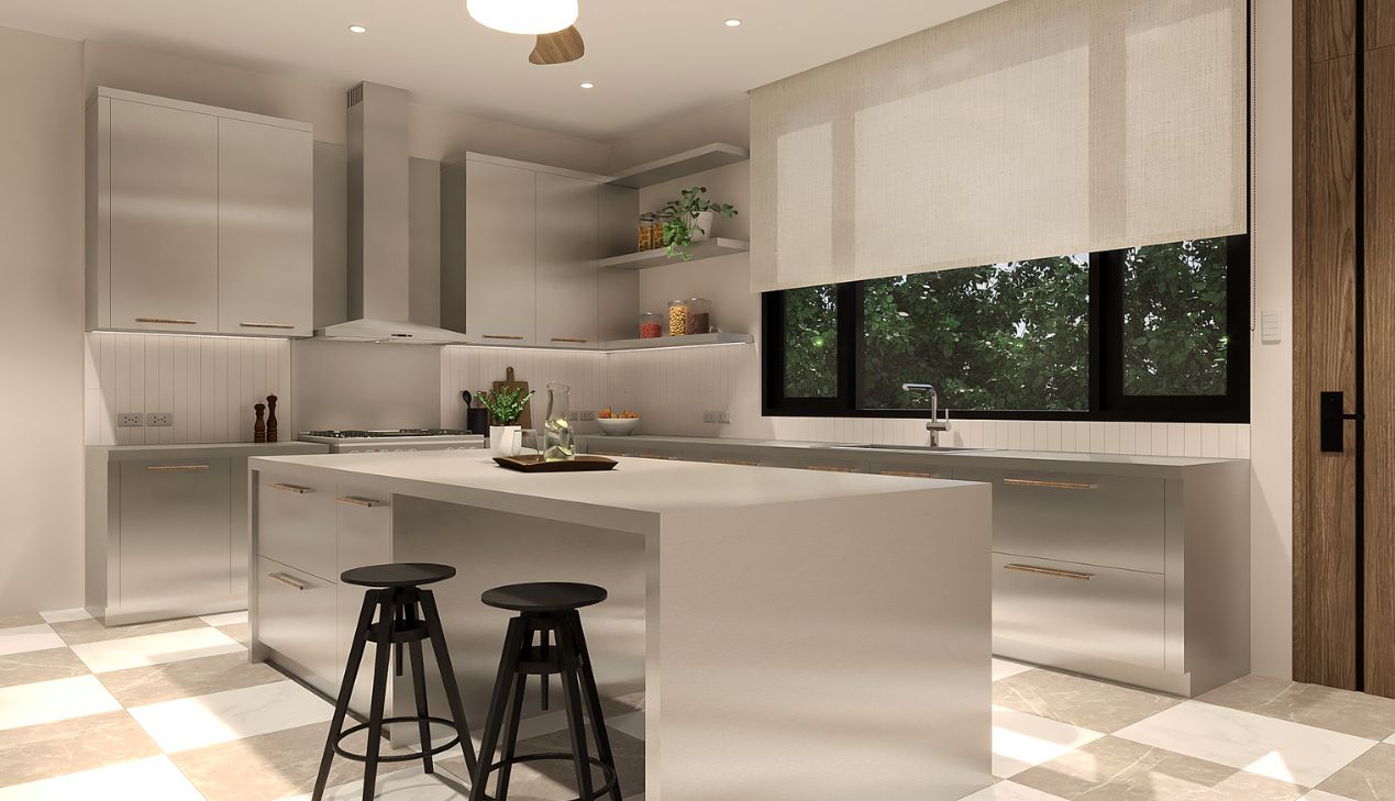 Tủ bếp inox nhập khẩu