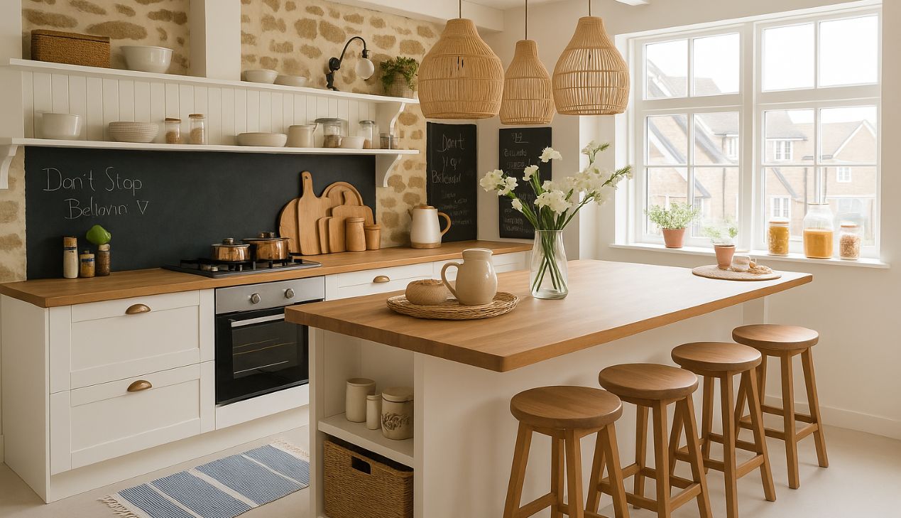 Tủ bếp khung inox cánh gỗ phủ melamine