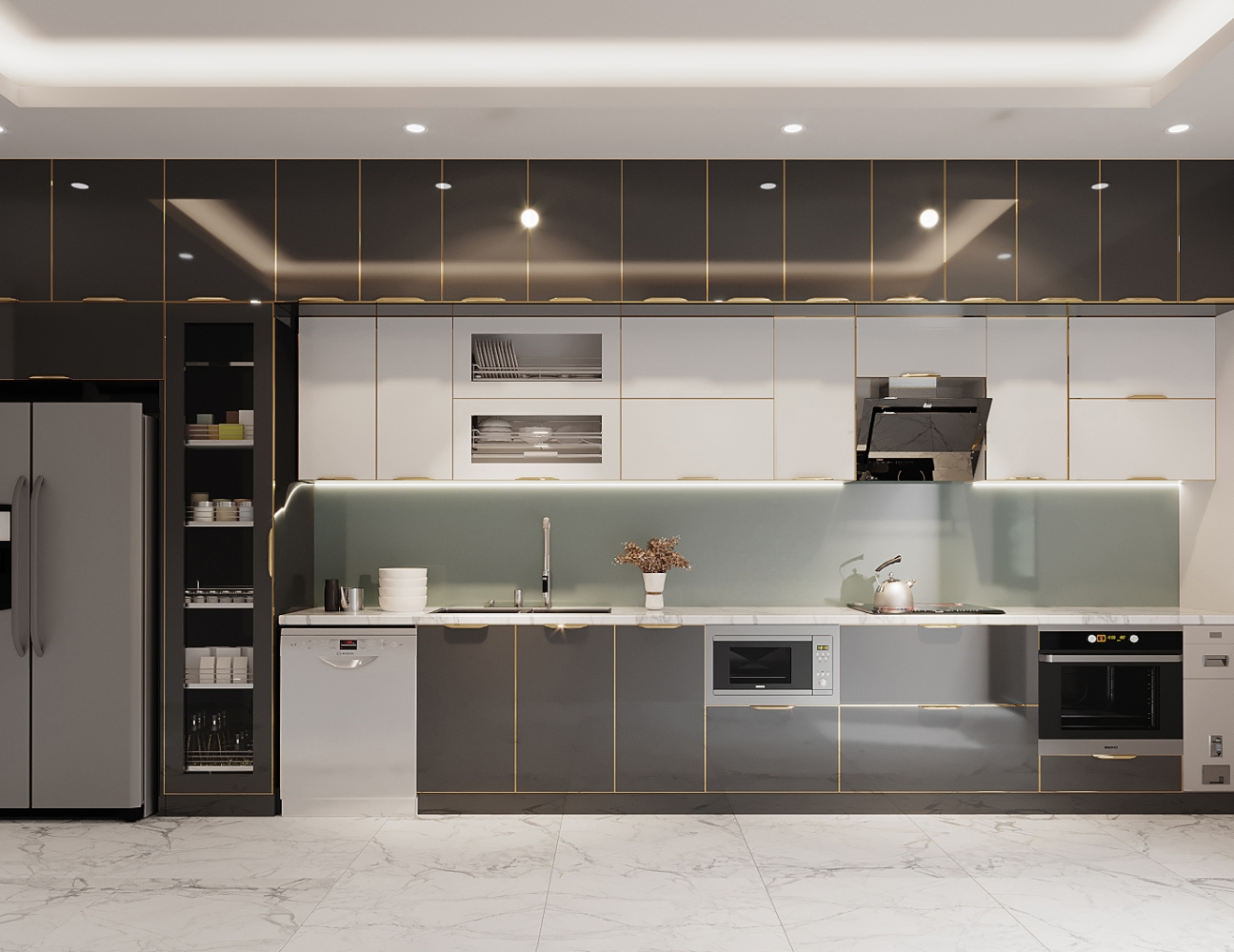 Tủ bếp khung inox chống gỉ