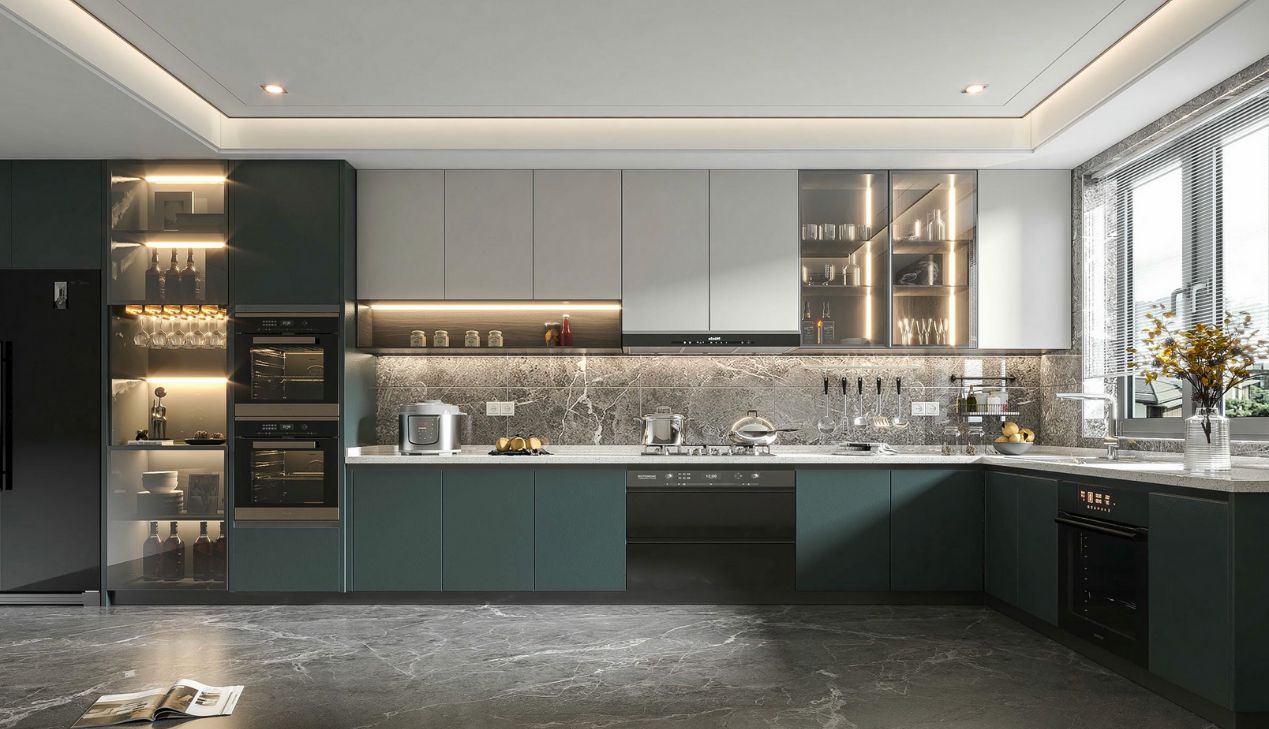 Tủ bếp khung inox nhựa tổng hợp