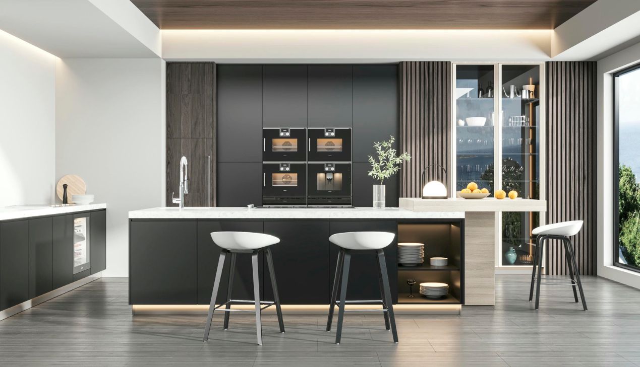Tủ bếp kịch trần đẹp