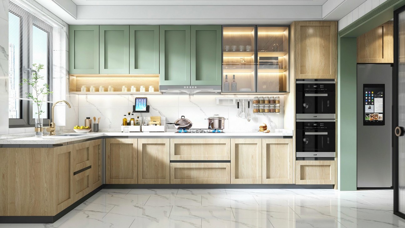 Tủ bếp melamine chống ẩm tuyệt đối