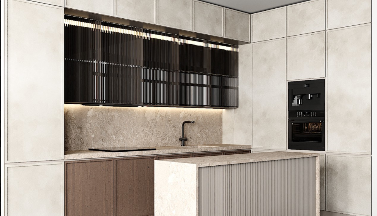Tủ bếp nhôm kính cao cấp Tủ bếp nhôm kính cao cấp
